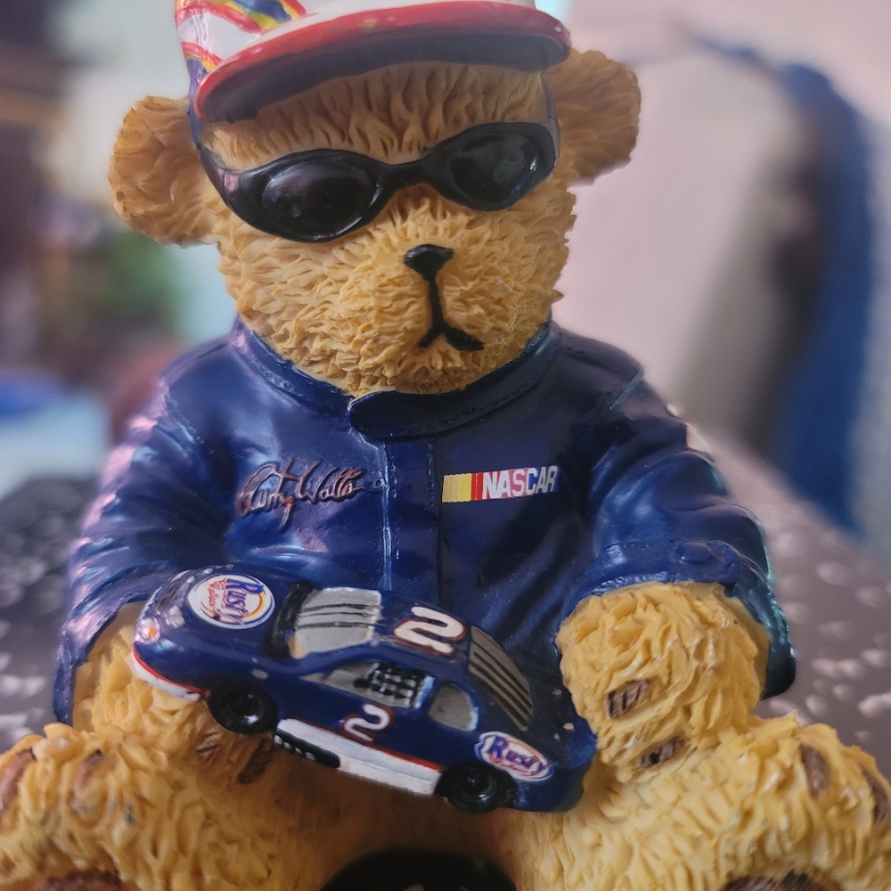 Rusty wallace cermic bear